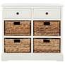 Reynolds 30" Wide Distressed Cream 2-Drawer Wood Storage Unit