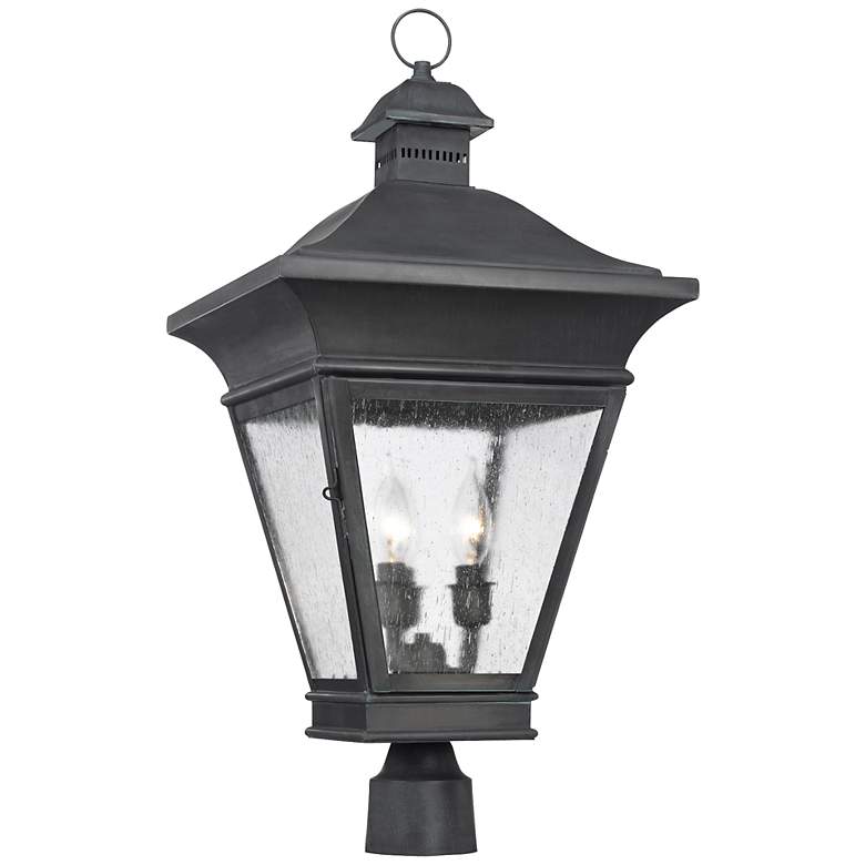Image 1 Reynolds Collection 26 inch High Charcoal Outdoor Post Light