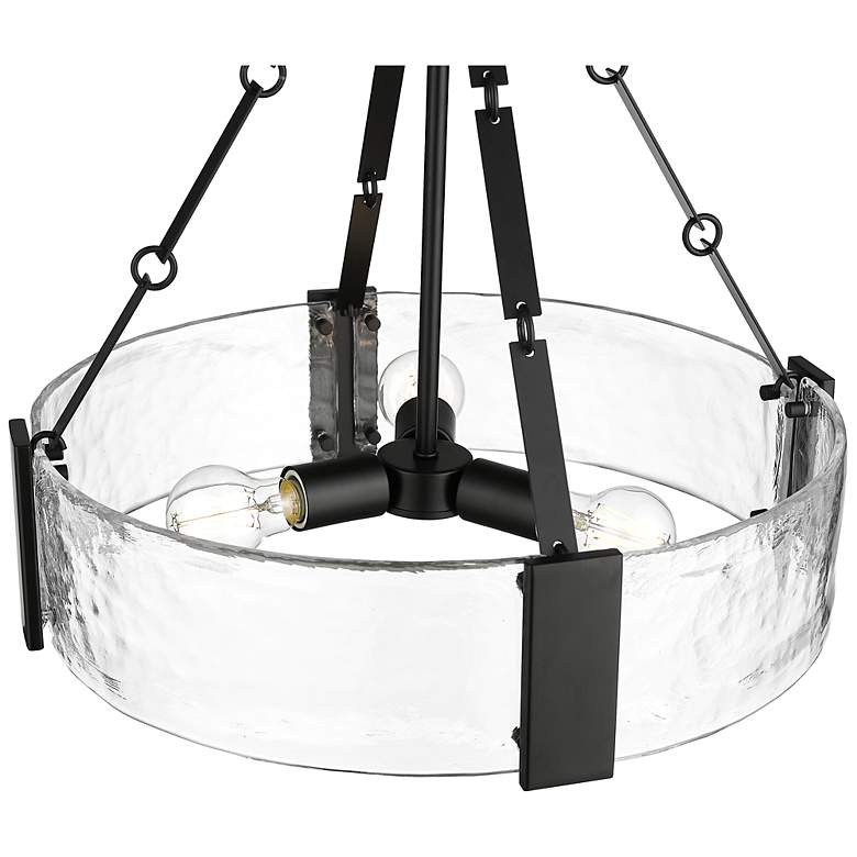 Image 4 Rezi 20.25" Wide 3-Light Pendant in Matte Black more views