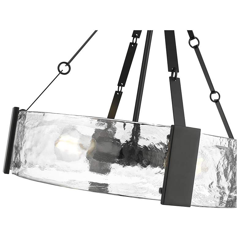 Image 5 Rezi 20.25" Wide 3-Light Pendant in Matte Black more views