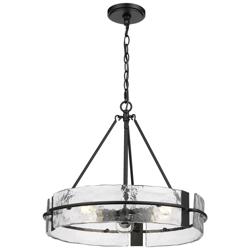 Rezi 20" Wide Matte Black 3-Light Pendant