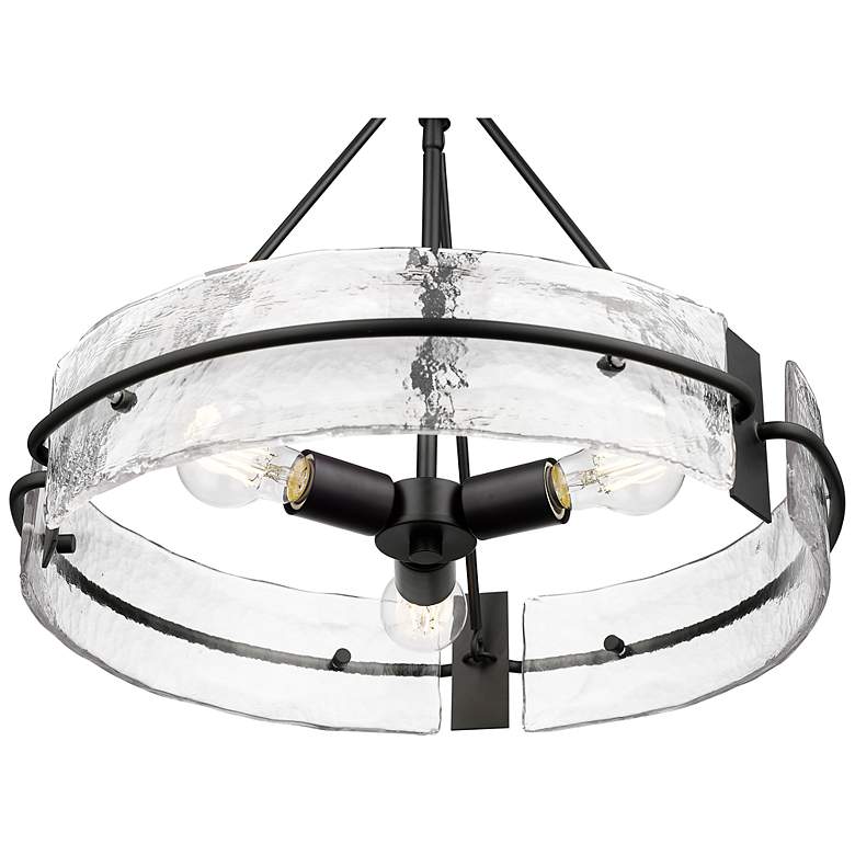 Image 3 Rezi 20" Wide Matte Black 3-Light Pendant more views