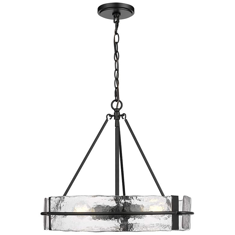 Image 2 Rezi 20" Wide 3-Light Pendant in Matte Black more views