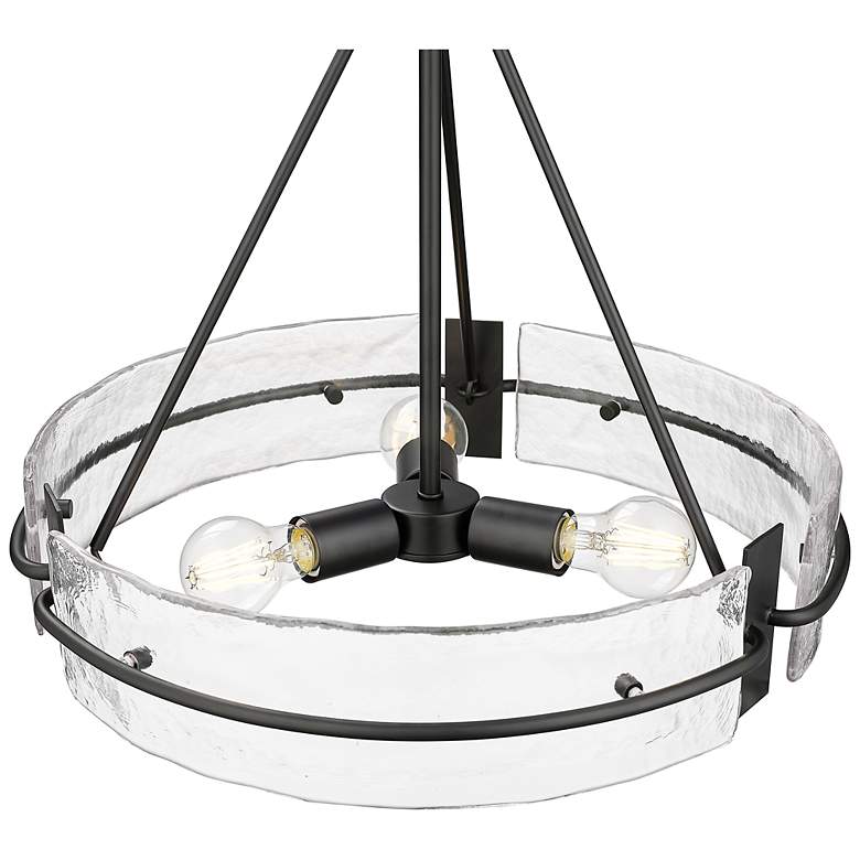 Image 4 Rezi 20" Wide 3-Light Pendant in Matte Black more views