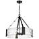 Rezi 24.25" Wide 4-Light Pendant in Matte Black