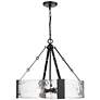 2_Rezi 24.25" Wide 4-Light Pendant in Matte Black more views