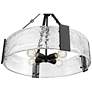 3_Rezi 24.25" Wide 4-Light Pendant in Matte Black more views