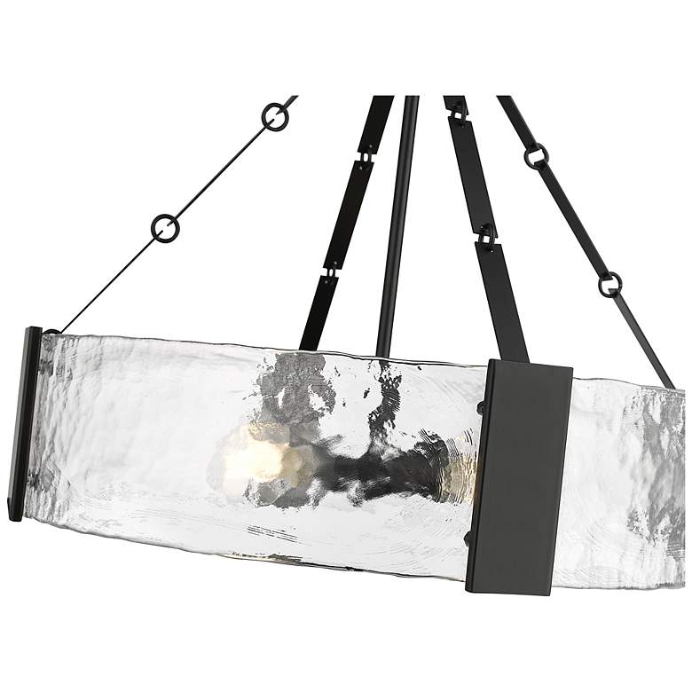 Image 5 Rezi 24.25" Wide 4-Light Pendant in Matte Black more views