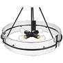 4_Rezi 24" Wide Matte Black 4-Light Pendant more views