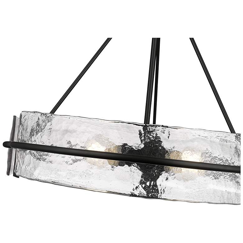 Image 5 Rezi 24" Wide 4-Light Pendant in Matte Black more views