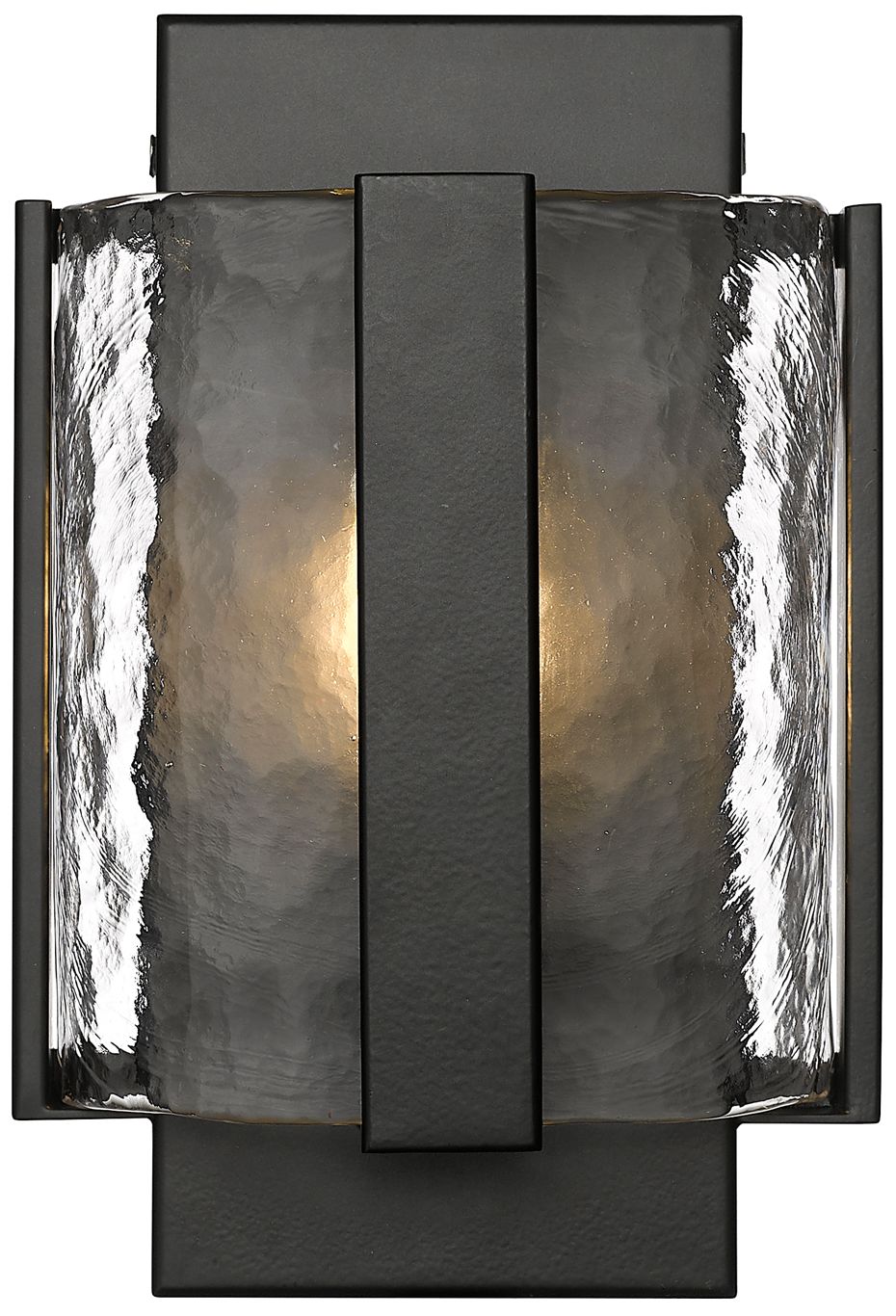 Rezi 9 1/2" High Matte Black Wall Sconce