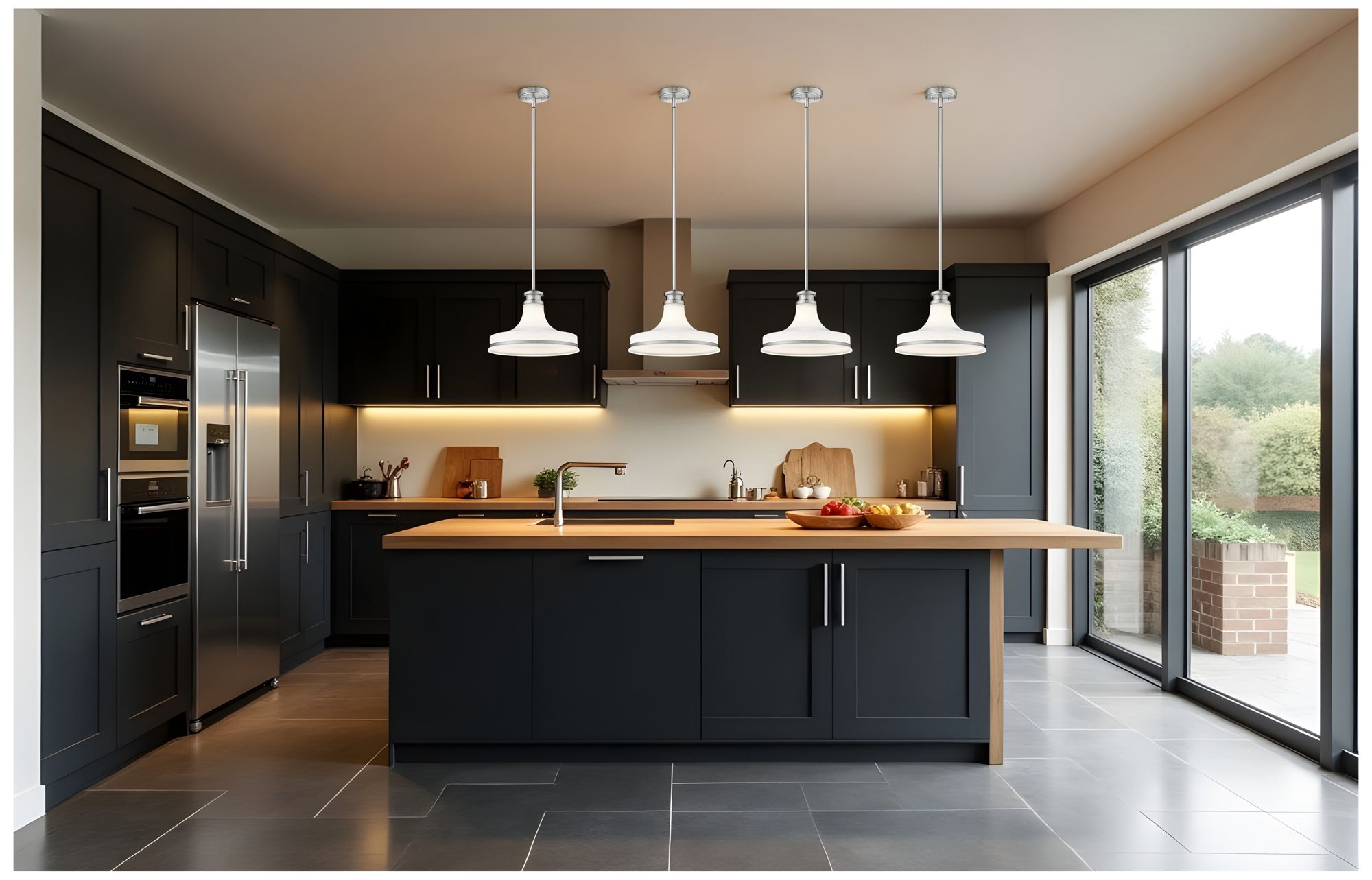 Image 3 Reznor by Z-Lite 12 inch Brushed Nickel 1 Light Pendant more views