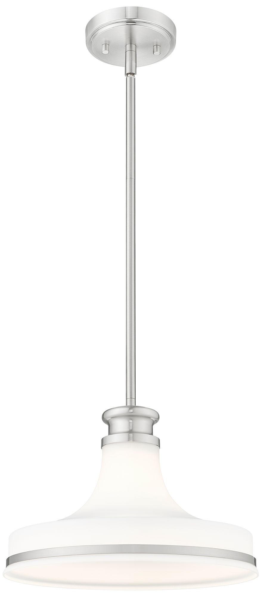 Image 5 Reznor by Z-Lite 12 inch Brushed Nickel 1 Light Pendant more views