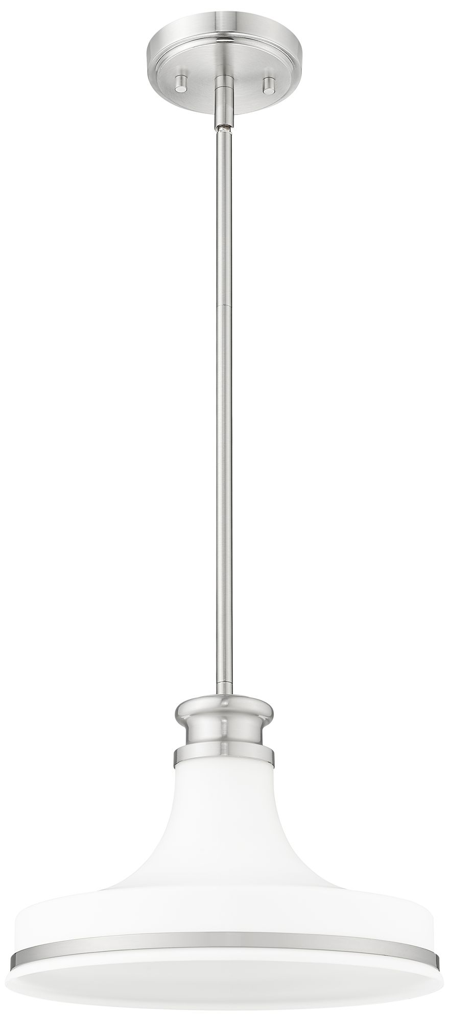 Image 7 Reznor by Z-Lite 12 inch Brushed Nickel 1 Light Pendant more views