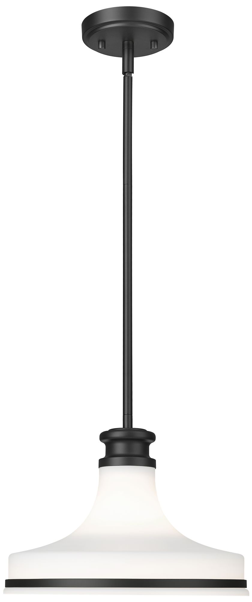 Reznor by Z-Lite 12 inch Matte Black 1 Light Pendant