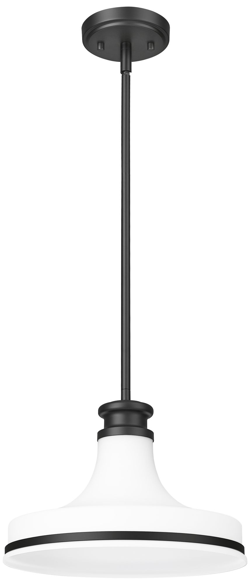 Image 7 Reznor by Z-Lite 12 inch Matte Black 1 Light Pendant more views