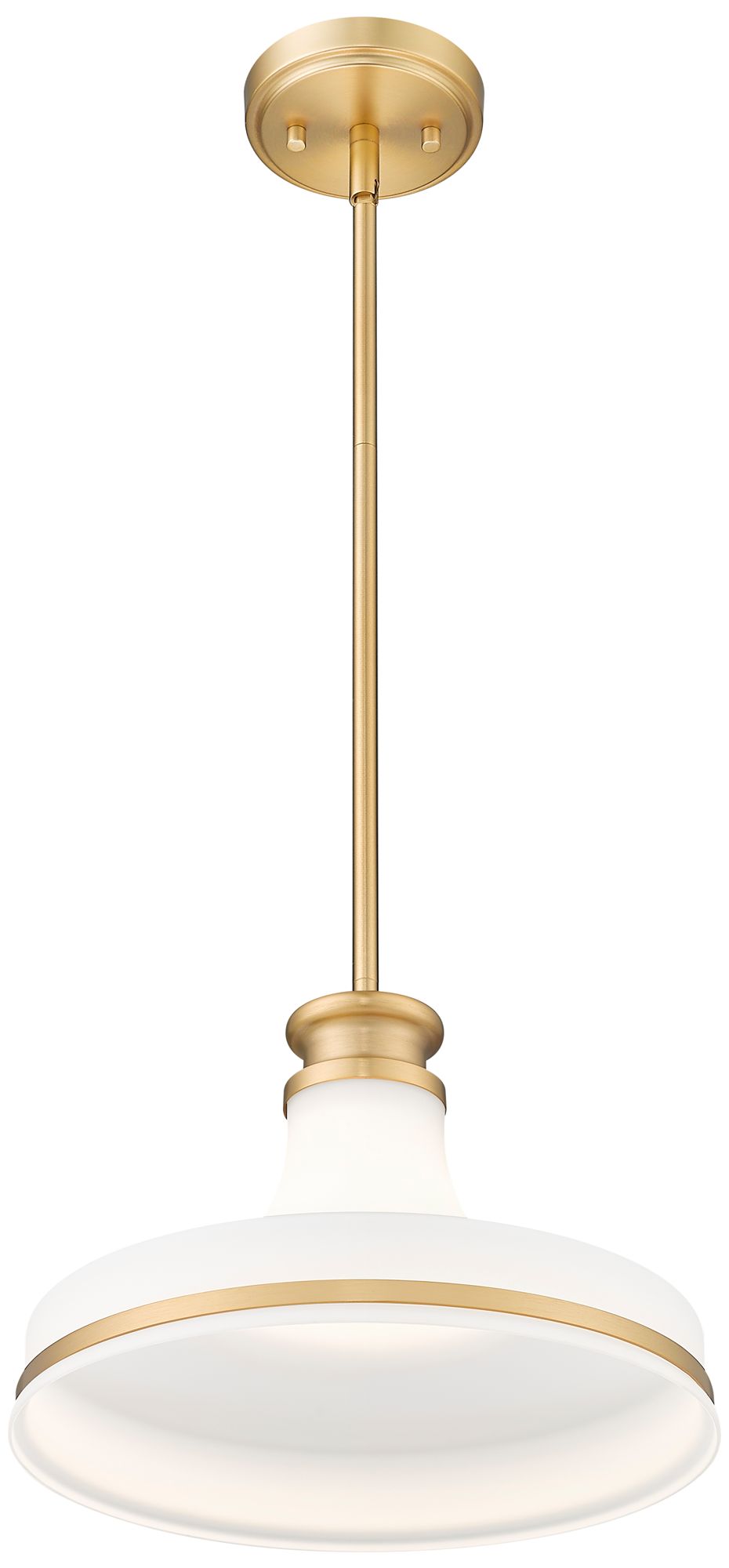 Image 4 Reznor by Z-Lite 12 inch Modern Gold 1 Light Pendant more views