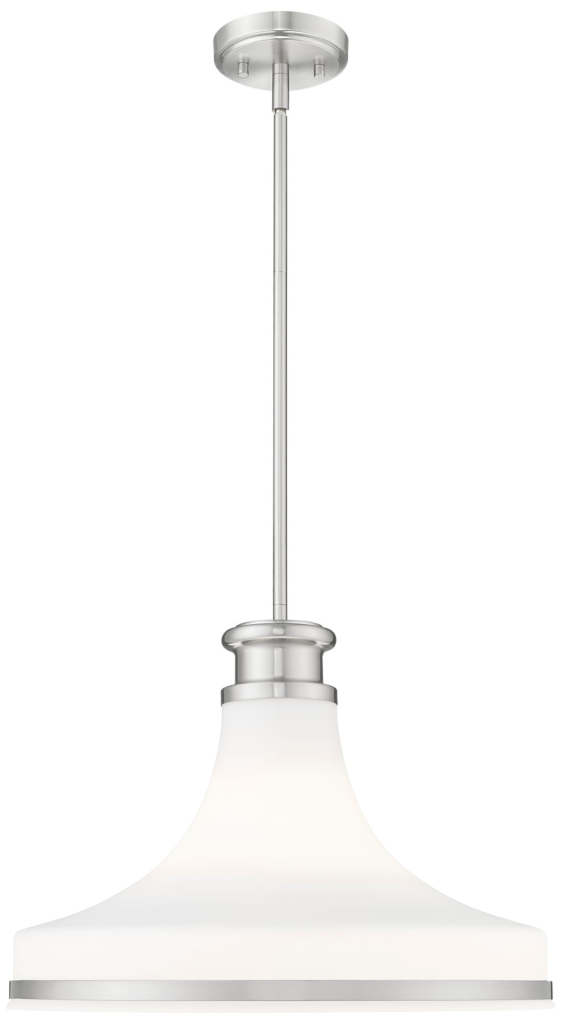 Reznor by Z-Lite 18 inch Brushed Nickel 1 Light Pendant