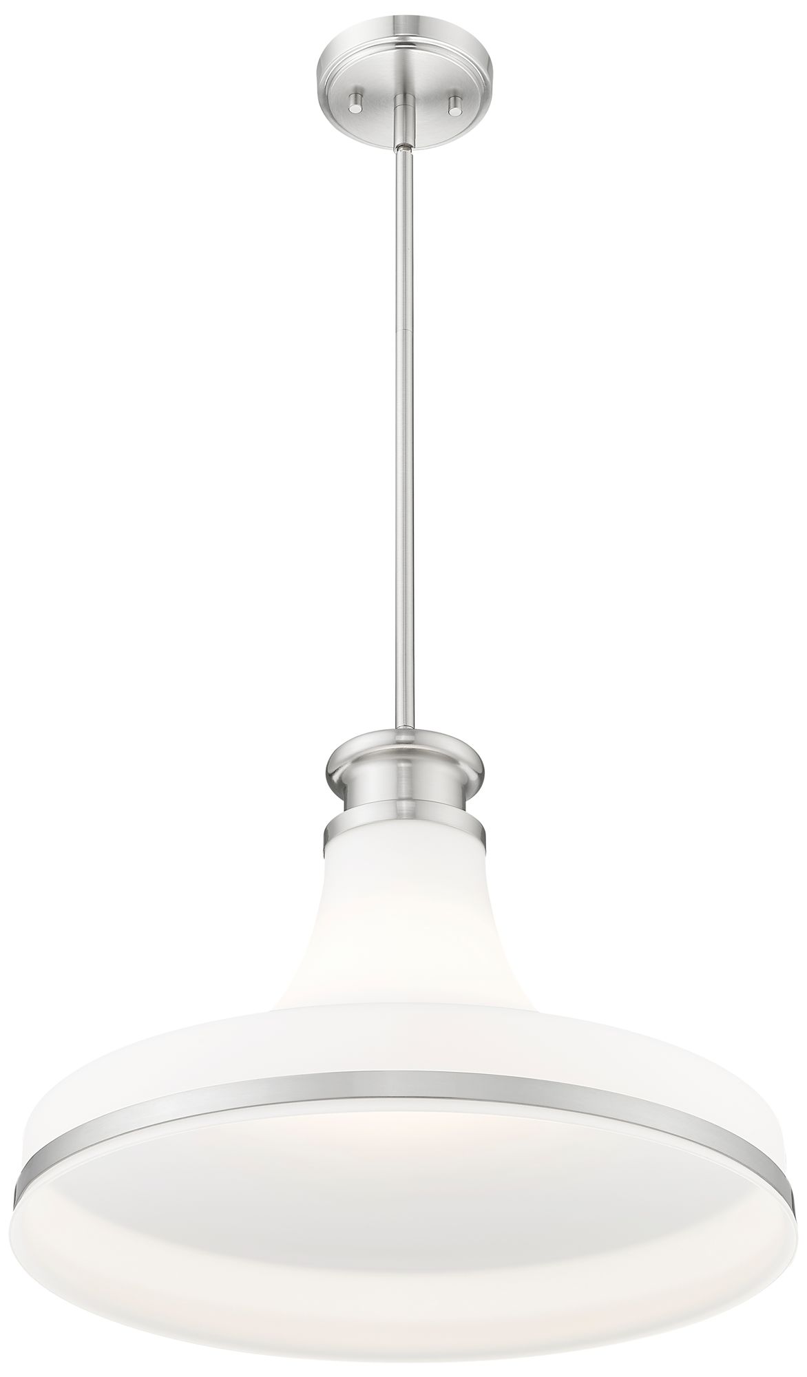 Image 4 Reznor by Z-Lite 18 inch Brushed Nickel 1 Light Pendant more views