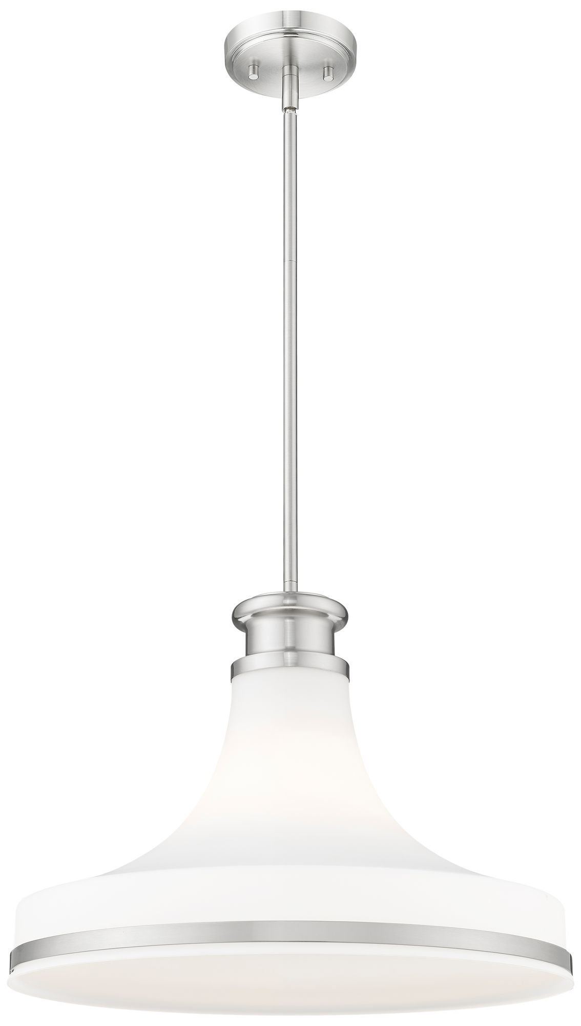 Image 5 Reznor by Z-Lite 18 inch Brushed Nickel 1 Light Pendant more views