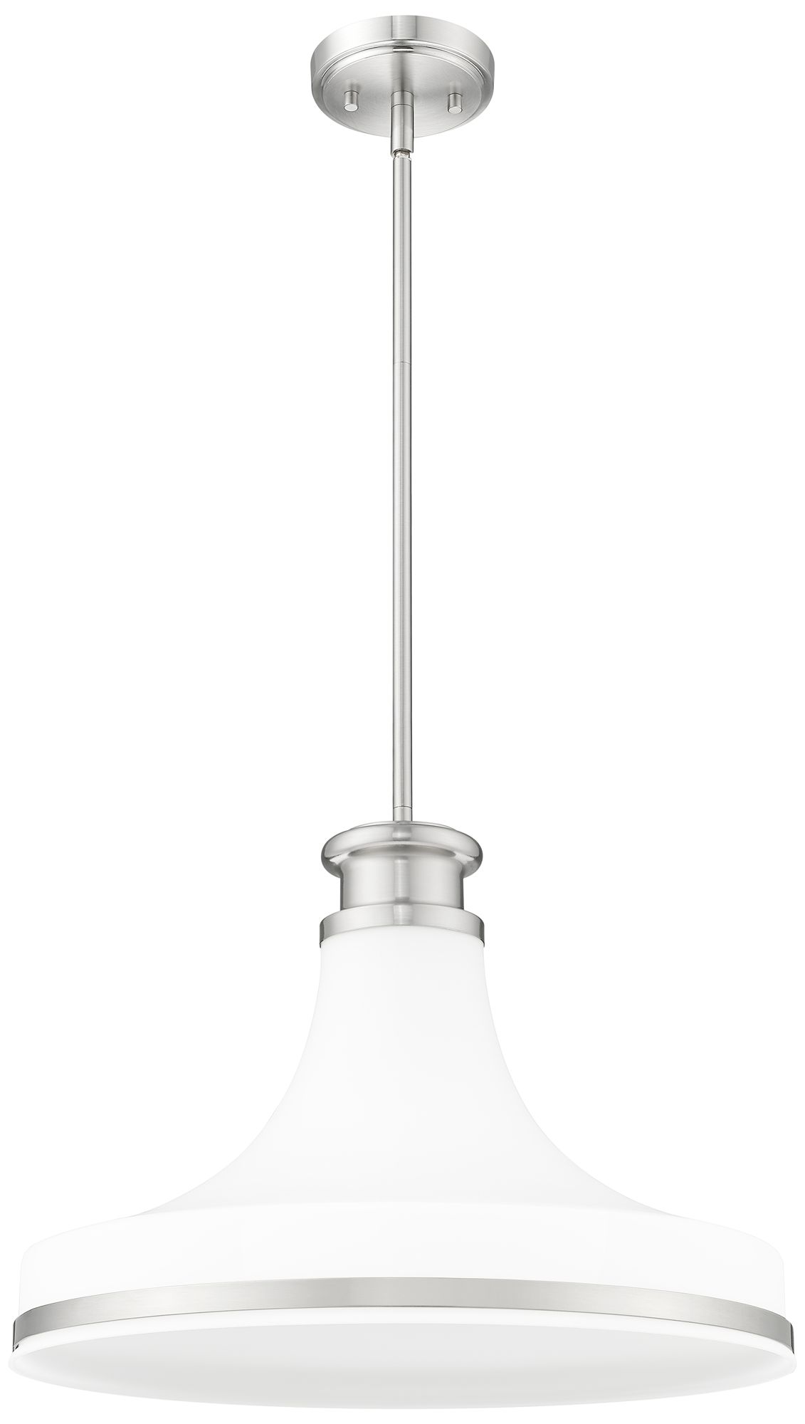 Image 7 Reznor by Z-Lite 18 inch Brushed Nickel 1 Light Pendant more views