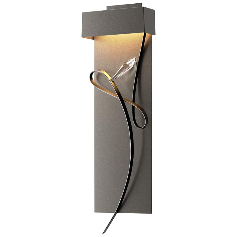 Image 1 Rhapsody 26.6 inch High Black Accented Dark Smoke LED Sconce