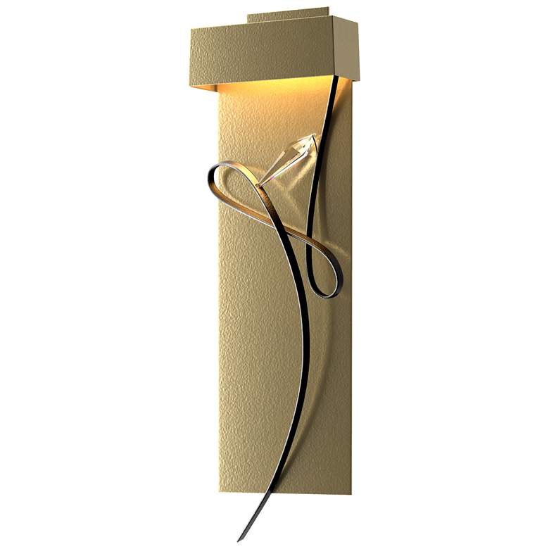 Image 1 Rhapsody 26.6 inch High Black Accented Modern Brass LED Sconce