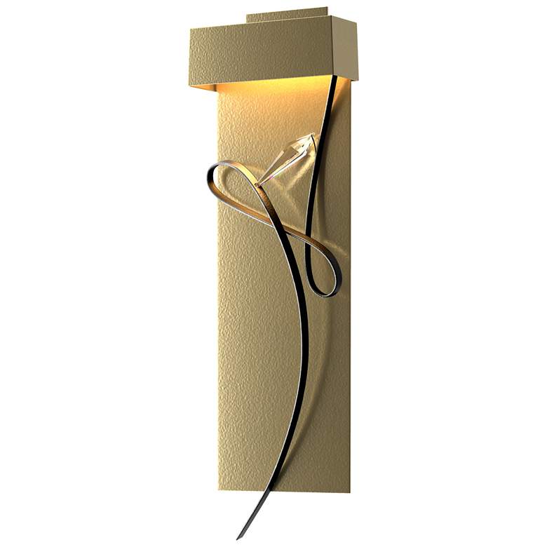 Image 1 Rhapsody 26.6" High Black Accented Modern Brass LED Sconce