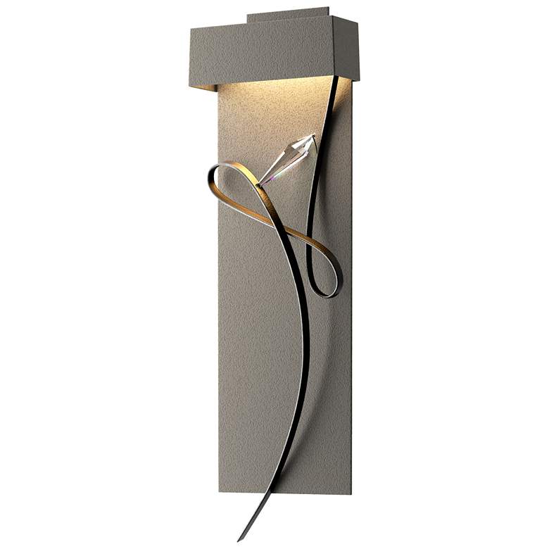 Image 1 Rhapsody 26.6 inch High Black Accented Natural Iron LED Sconce