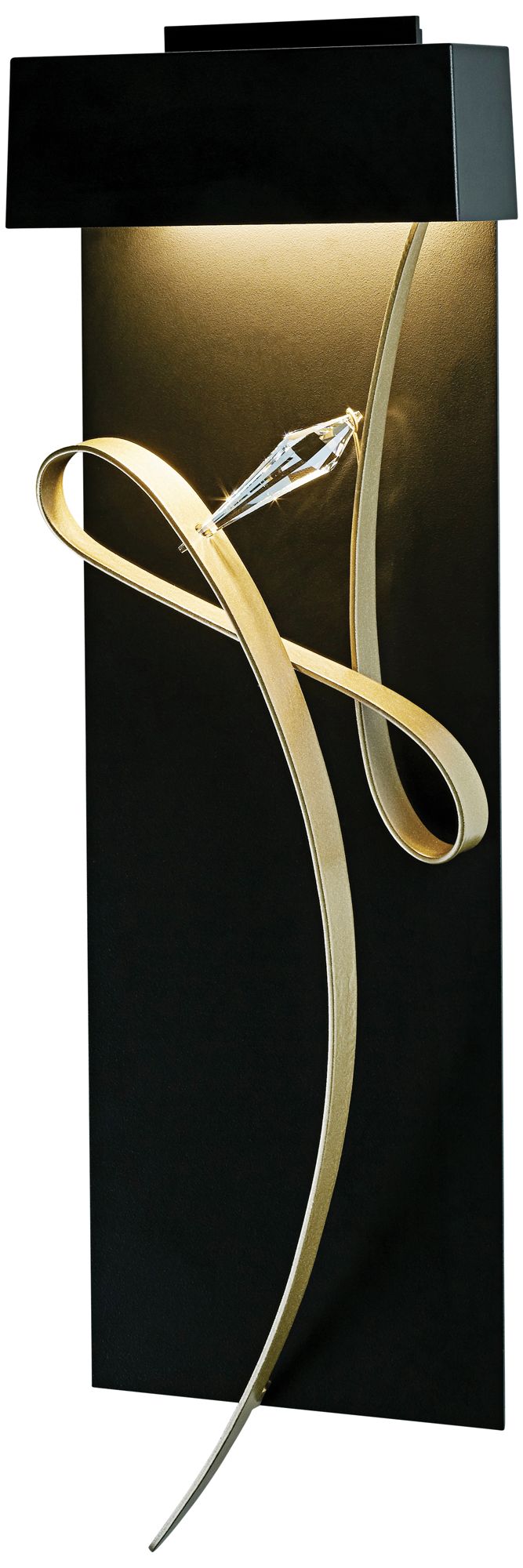 Image 2 Rhapsody 26.6" High Black And Soft Gold LED Sconce more views