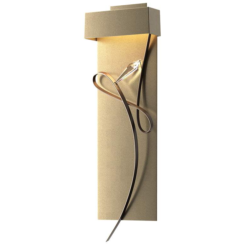 Image 1 Rhapsody 26.6 inch High Bronze Accented Soft Gold LED Sconce
