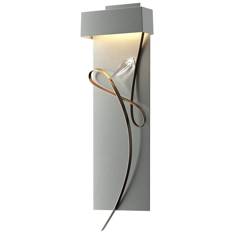 Image 1 Rhapsody 26.6" High Bronze Accented Vintage Platinum LED Sconce