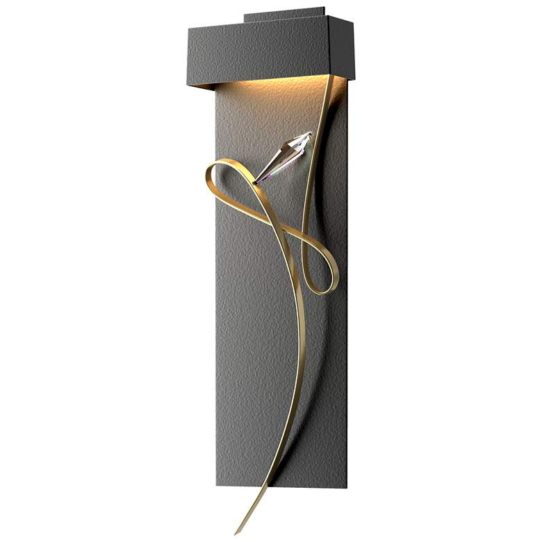 Image 1 Rhapsody 26.6 inch High Modern Brass Accented Black LED Sconce