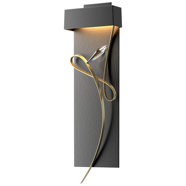 Image 1 Rhapsody 26.6" High Modern Brass Accented Black LED Sconce