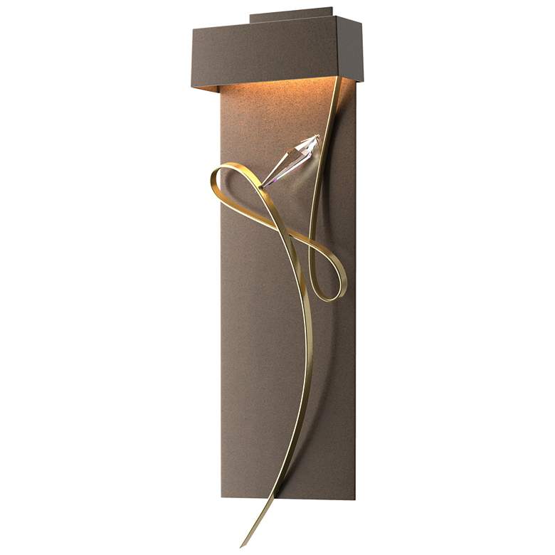 Image 1 Rhapsody 26.6" High Modern Brass Accented Bronze LED Sconce