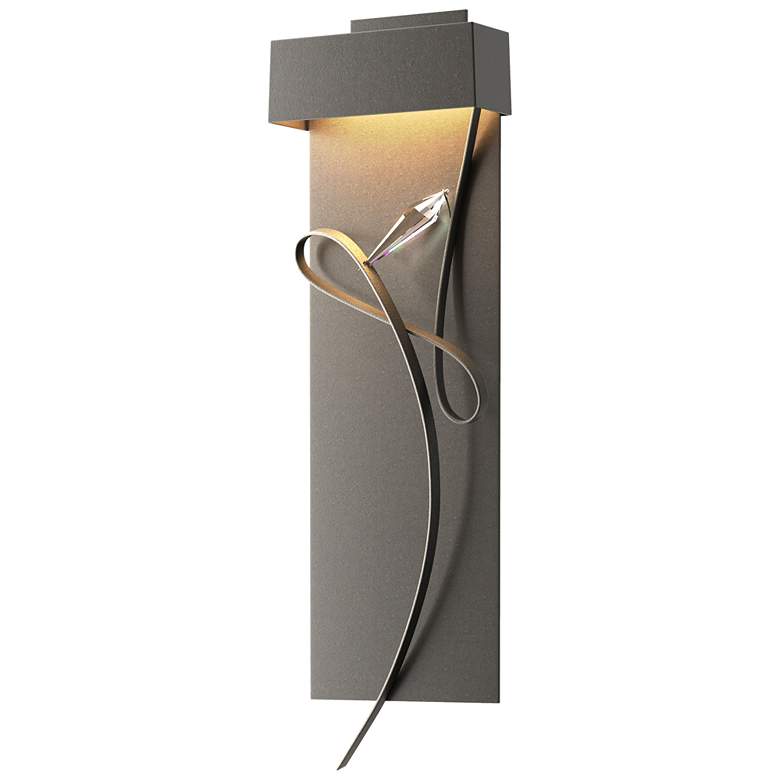 Image 1 Rhapsody 26.6" High Natural Iron Accented Dark Smoke LED Sconce