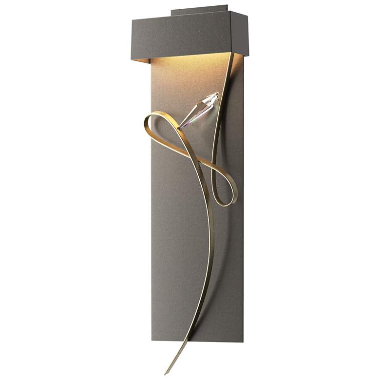 Image 1 Rhapsody 26.6" High Soft Gold Accented Dark Smoke LED Sconce