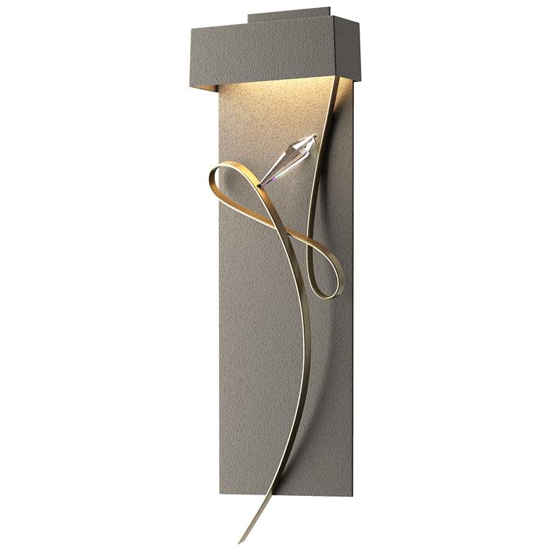 Image 1 Rhapsody 26.6" High Soft Gold Accented Natural Iron LED Sconce