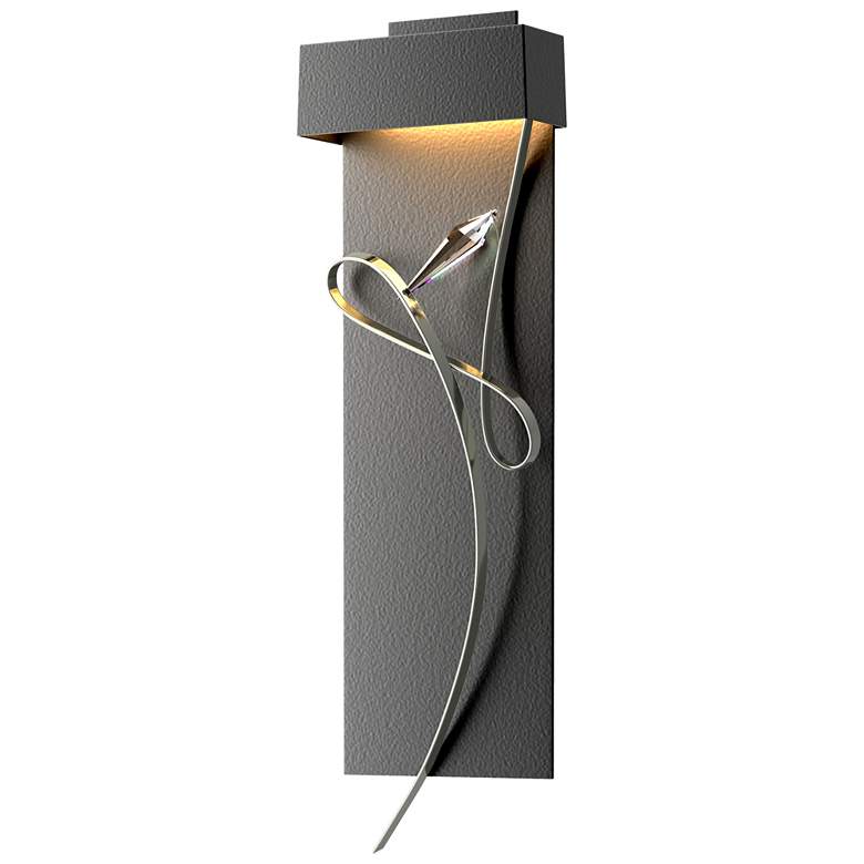 Image 1 Rhapsody 26.6" High Sterling Accented Black LED Sconce