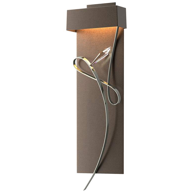 Image 1 Rhapsody 26.6" High Sterling Accented Bronze LED Sconce