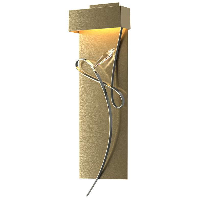 Image 1 Rhapsody 26.6" High Sterling Accented Modern Brass LED Sconce