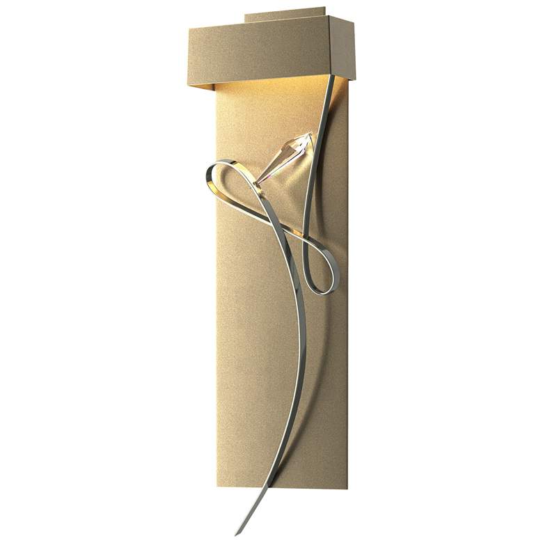 Image 1 Rhapsody 26.6" High Sterling Accented Soft Gold LED Sconce