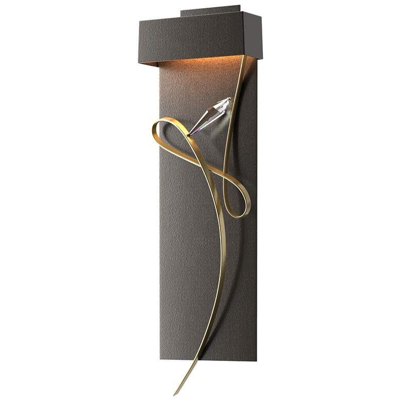 Image 1 Rhapsody 26.6"H Modern Brass Accented Oil Rubbed Bronze LED Sconce