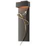 Rhapsody 26.6"H Modern Brass Accented Oil Rubbed Bronze LED Sconce