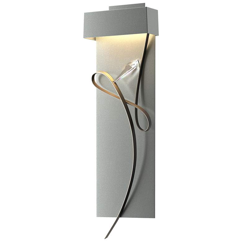 Image 1 Rhapsody 26.6"H Natural Iron Accented Vintage Platinum LED Sconce
