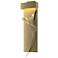 Rhapsody 26.6"H Vintage Platinum Accented Modern Brass LED Sconce