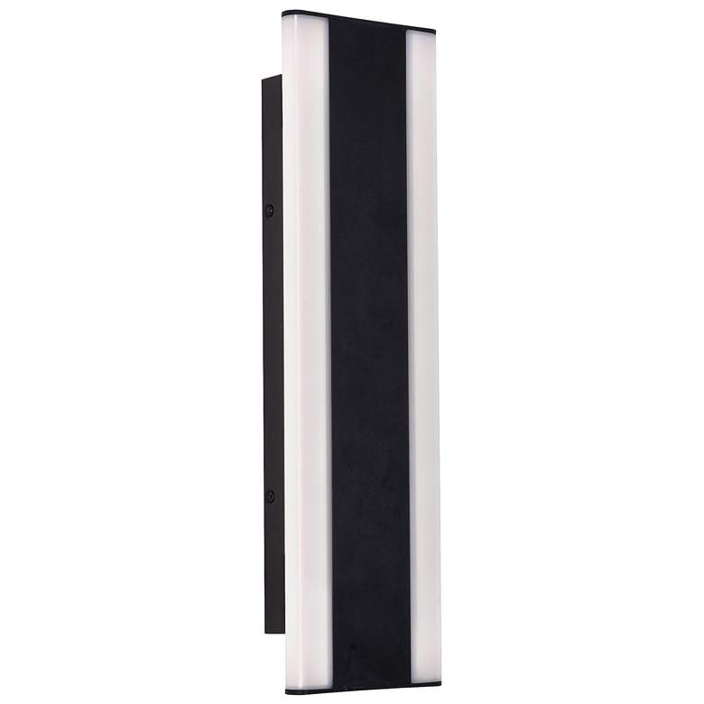 Image 1 Rhea 18" High Black Outdoor LED Wall Sconce