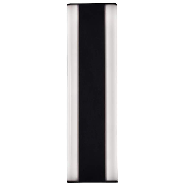 Image 2 Rhea 18" High Black Outdoor LED Wall Sconce more views