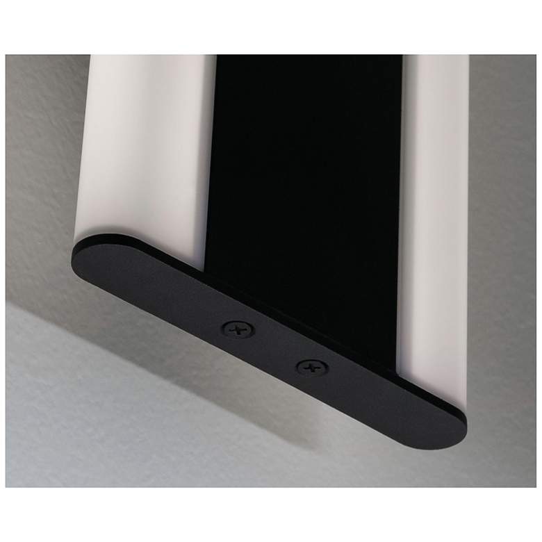 Image 3 Rhea 18" High Black Outdoor LED Wall Sconce more views