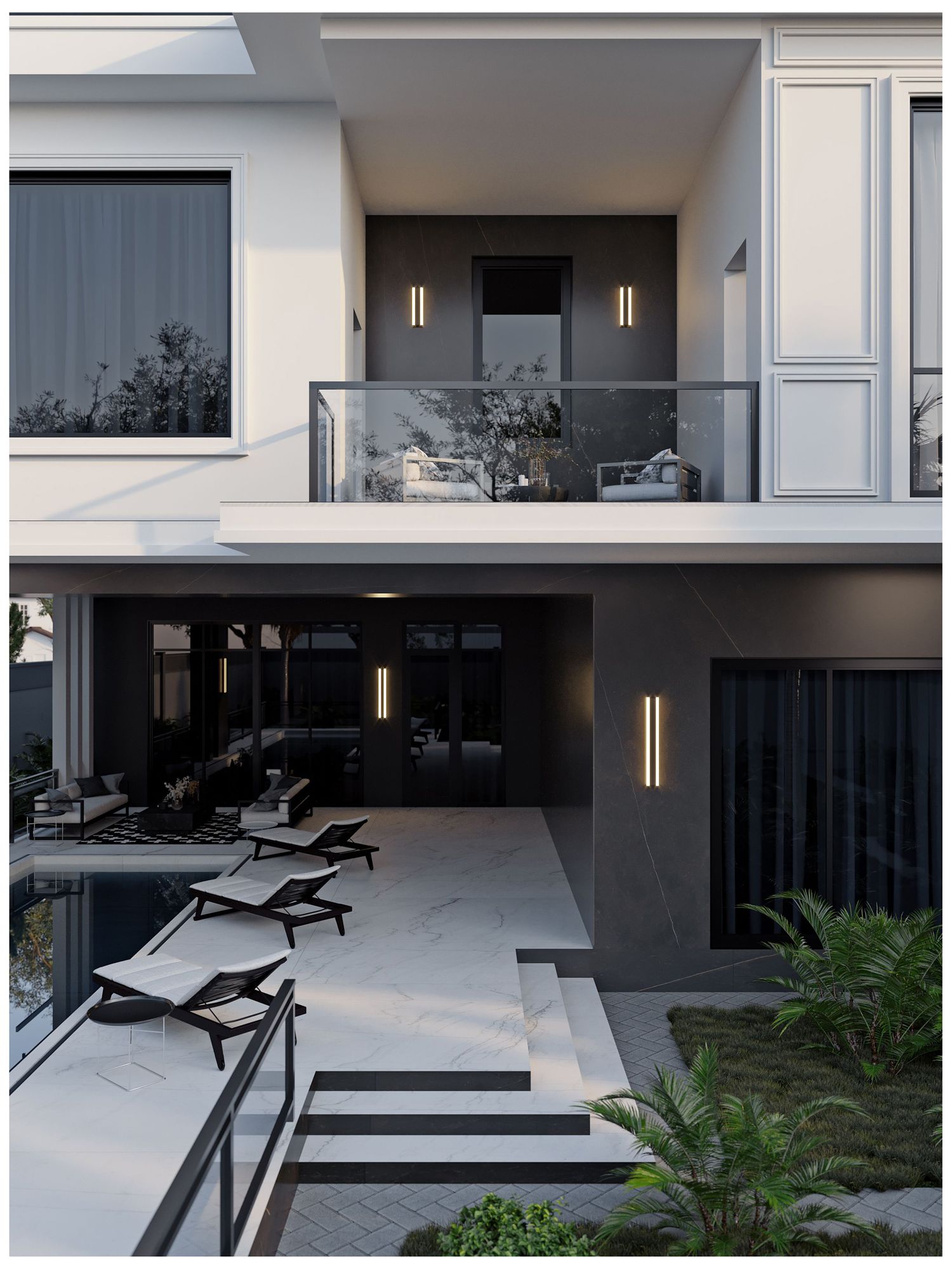 Image 7 Rhea 18" High Black Outdoor LED Wall Sconce more views